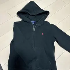 Polo Ralph Lauren 黒 フード付きジップアップパーカー サイズ5