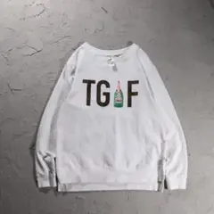 Green Tea トレーナー TGIF シャンパンボトル　イラスト　華金