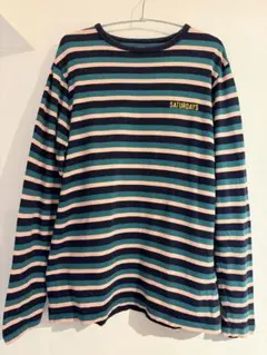 SATURDAYS ストライプ 長袖カットソー