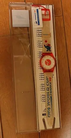 FIFA WORLD CUP FRANCE 98 ウォッチとピンバッジセット