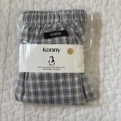 コニー　かぼちゃパンツ　ブルマ　ディープブルーチェック　80