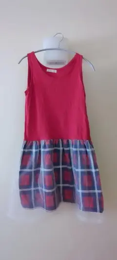 チェック柄チュールワンピースのサムネイル