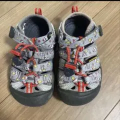 keen⭐︎サンダル　15㎝ ロケット柄 グレー