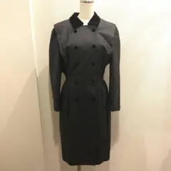 フォクシー FOXEY ベロア切替ワンピース40/ドレス