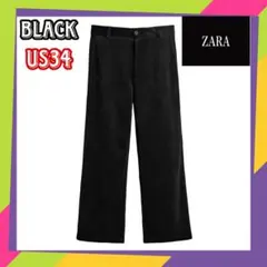 ZARA ザラ コーデュロイワイドレッグパンツ us34