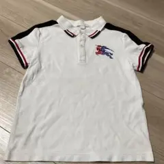 BURBERRY 刺繍入りポロシャツ ホワイト