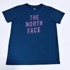 ザノースフェイス　レディース半袖Tシャツ　ネイビー　紺　ランニング　フィットネス