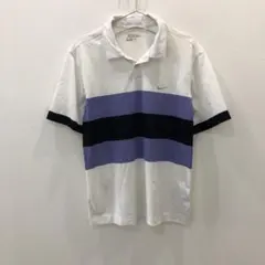 J920 Nike ポロシャツ ホワイト/パープル/ブラック メンズ M