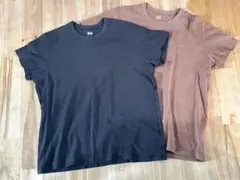 UNIQLO U 半袖Tシャツ 3XL ダークブラウン、ブラウン2枚セット