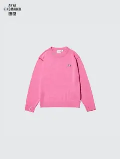 ユニクロ×ANYA HINDMARCH ピンク ニット 160