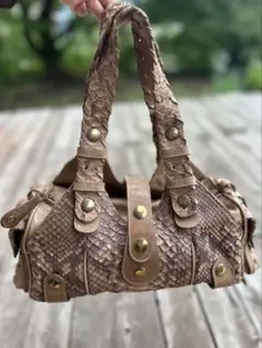 Chloe Silverado シルベラードパイソンハンドバッグ