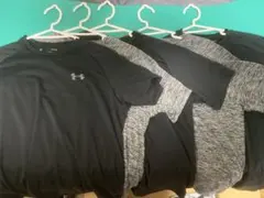 UNDER ARMOUR アンダーアーマー　Tシャツ　ブラック3着　グレー2着