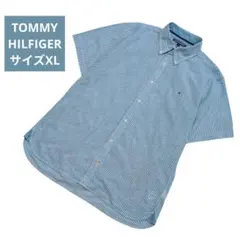 【美品】トミー ヒルフィガー【TOMMY HILFIGER】半袖シャツ　XL