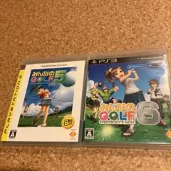 PS3 みんなのGOLF 5 6 2本セット まとめ売り