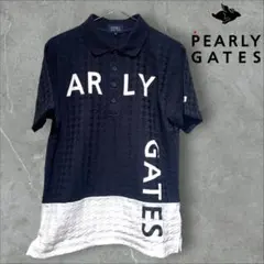PEARLY GATES ポロシャツ メンズ ゴルフウェア 千鳥格子地模様 4