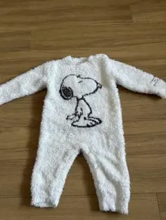 スヌーピー デザイン フワフワロンパース