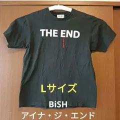 ☆アイナ・ジ・エンド☆THE ENDロゴ☆赤い涙☆黒Tシャツ☆L☆バックプリント