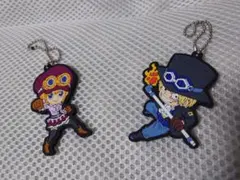 ワンピース サボ　コアラ ラバーキーホルダー 2個セット