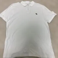 アバクロンビー＆フィッチ (アバクロ)白ポロシャツ XL