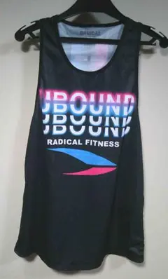 美品M《黒UB飛躍》RADICAL FITNESSタンクトップFIGHTDO運動