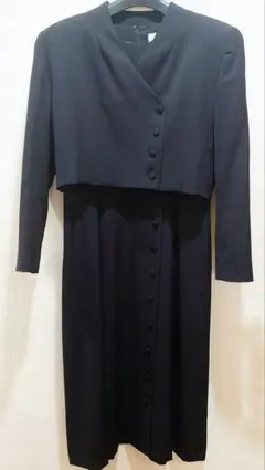 東京ソワール ブラックフォーマル 喪服 礼服 ワンピーススーツ 13号