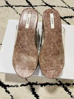 Ameri Vintage クリアヒールサンダル ベージュ 23.5cmのサムネイル