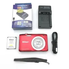 Nikon デジタルカメラ COOLPIX A100 レッド 訳ありのサムネイル