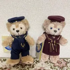ダッフィー　シェリーメイ　セーラー服　ぬいぐるみバッジ