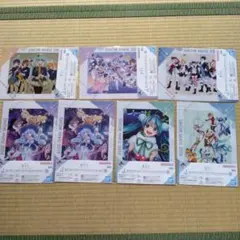 一番くじ　雪ミク　クリアファイル＆ステッカーセット　7点まとめ売り