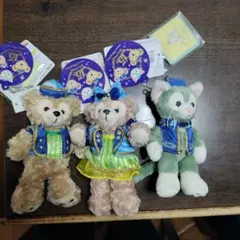 15周年 ぬいぐるみバッチ セット ダッフィー シェリーメイ ジェラトーニ