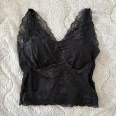 LIP SERVICE ブラックレースキャミソール Fサイズ