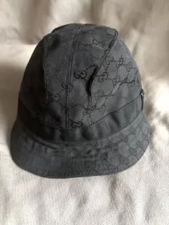 GUCCI バケットハット GG キャンバス ロゴ金具 Lサイズ ブラックのサムネイル