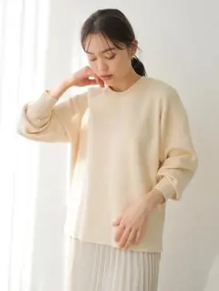 65．earth music&ecology：スムースニットプルオーバー(F)