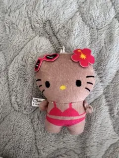 日焼けキティ.マスコットキーホルダー