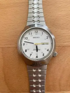 稼働 SEIKO Silver wave 腕時計 ホワイト 自動巻き