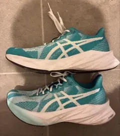 ランニングシューズ ダイナブラスト 5 ホワイト ブルー　27センチ