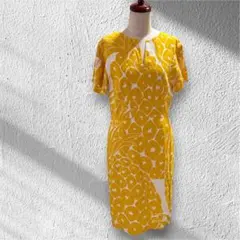 【サラサラ夏ワンピ☀️】ESCADA（エスカーダ） サイズ36 ワンピース 黄色のサムネイル