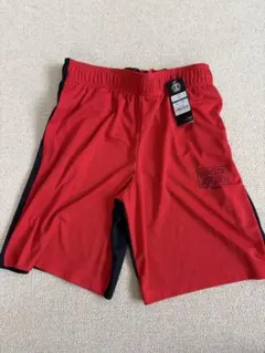 【未使用タグ付】アンダーアーマー ハーフパンツ バスケットウェア XL 赤のサムネイル