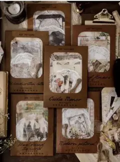 W1527.ジャンクジャーナル素材 コラージュパック6種セット