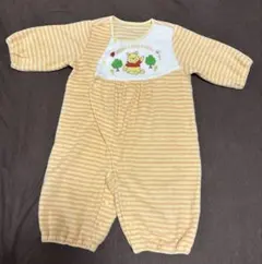 プーさん　フリースロンパース　50-70cm