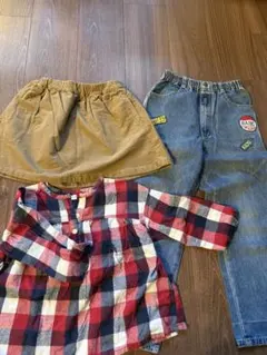 子供用スカート、ズボン、トップス