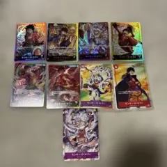 ｙ*ｕ様 モンキー・D・ルフィ リーダー　6枚　プロモ3枚ワンピースカード