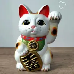 常滑焼 招き猫 左手 貯金箱 縁起物 開運招福 千客万来 ラッキーキャット