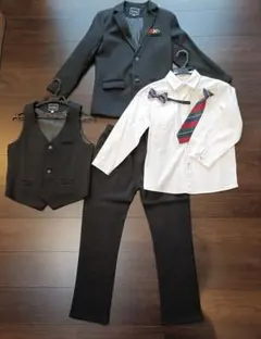 男の子160卒業式フォーマルスーツ5点フルセット