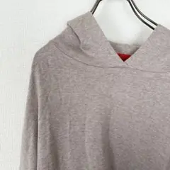 【美品】イッツインターナショナル オーバーサイズパーカー グレージュ 綿100%