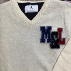 マークアンドロナ　ニット　メンズ　サイズMロゴ　ゴルフウェア　セーター