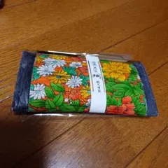 民芸　紬　長財布