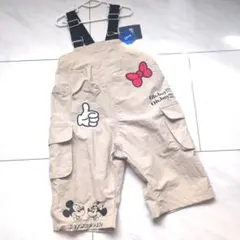 ミッキー ミニー オーバーオール 90 新品未使用