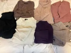 【14点】長袖ニットセーターセット