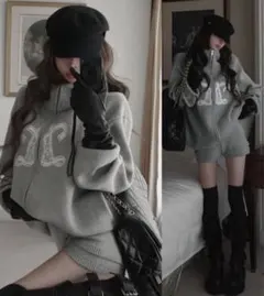 Darich インフィニティロゴパンツニットセットアップ GRY FREE